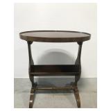 Vintage Henredon small oval side table