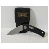 Gerber folding knife with nylon holster