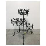 Metal ivy leaf plant stand