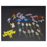 Vintage cupcake toppers