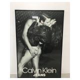 Calvin Klein Jeans framed advertisement poster