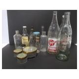 Large collection of vintage bottles