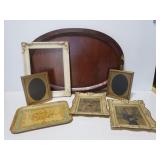 Vintage trays and frames