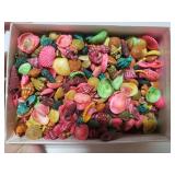 Box of colorful small shells