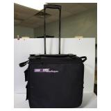 Rolling scrapbook/craft case with contents