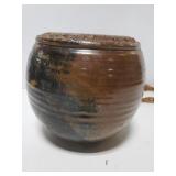 Hanging pottery bowl