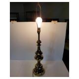 Heavy cast brass table lamp