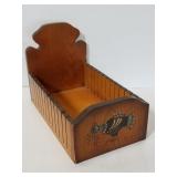 Wooden bread loaf slicing tray