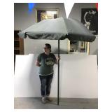 Green patio umbrella