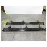 Two Jeep Wrangler Sahara step bars