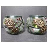 Pine cone candle voltives