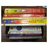 Nine vintage price guide books