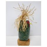 Wood chicken decor piece