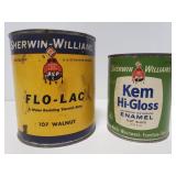 Old Sherwin Williams paint cans