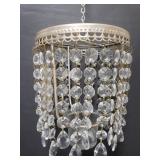 Beaded hanging candle voltive