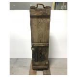 Repurposed Ammunition box shelving unit