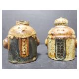 Pottery salt/pepper shakers