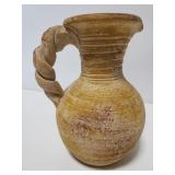 Pottery decor pitcher