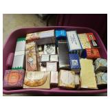 Tub full of in the box Avon bottles