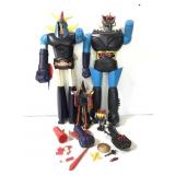 Vintage Korean robot action figure collection