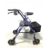 Lightweight medical walker w/ storage bin