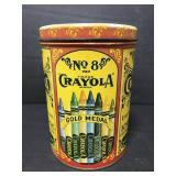 Early century replica Crayola Crayon tin