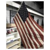 United States of America flag on pole