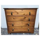 Antique chest of drawers on wheels