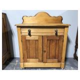 Antique rolling wash stand