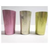 West Bend Aluminum cup trio w/ wheat design