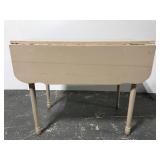 Old painted wood drop leaf table