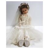 "Betty" old vintage rubber body bride doll