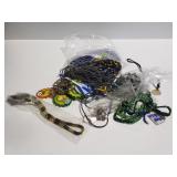 Collection of necklaces and key chains