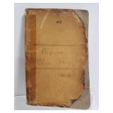 Antique 1890 class book