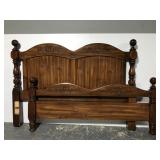 Wood headboard and footboard