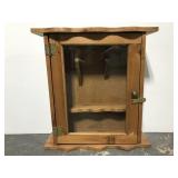 Wall mount small gun case cabinet