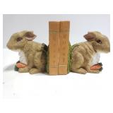 Resin bunny bookends
