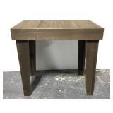 Handmade cedar wood end table