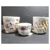 Stamped tea cups