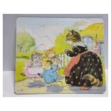 Vintage 1952 cat with kittens puzzle