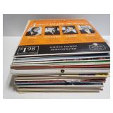 A mix of old 33rpm vinyl records