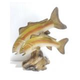 Jumping fish sculpture