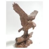 Red Mill resin eagle on branch statue