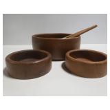 Vintage GoodWood Teak salad bowl set