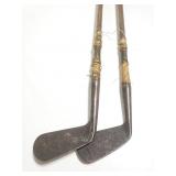 Antique hickory golf clubs