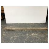 Hand hewn 7+ foot barn wood beam