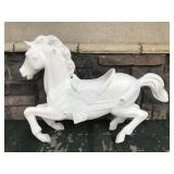 Molded plastic carousal horse