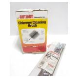 Chimney sweep pole and brush