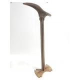 Old cast iron cobbler shoe stand