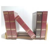 Countertop book shelf with photo albums